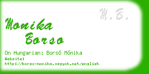 monika borso business card