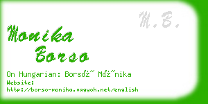 monika borso business card